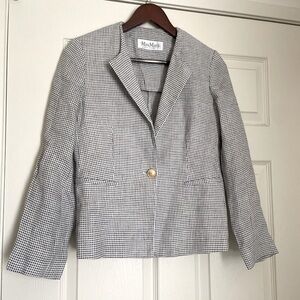 MaxMara Italian 100% Linen Blazer